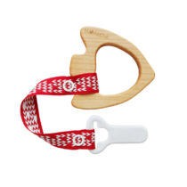 Lullalove – MaMari rybka – gryzak z drewna z zawieszką