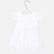 MAYORAL – Sukienka z haftem biała