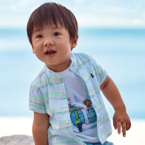 MAYORAL – T-shirt biały z nadrukiem