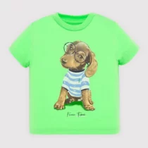 MAYORAL – T-shirt zielony z pieskiem