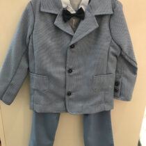 Artex – Garnitur niebieski wzorek