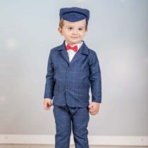 Artex – Garnitur granatowy krata