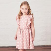 Minimi – Sukienka różowa w grochy