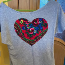T-shirt serce góralskie r.M