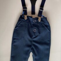 Artex – Spodnie granatowe + szelki granatowe